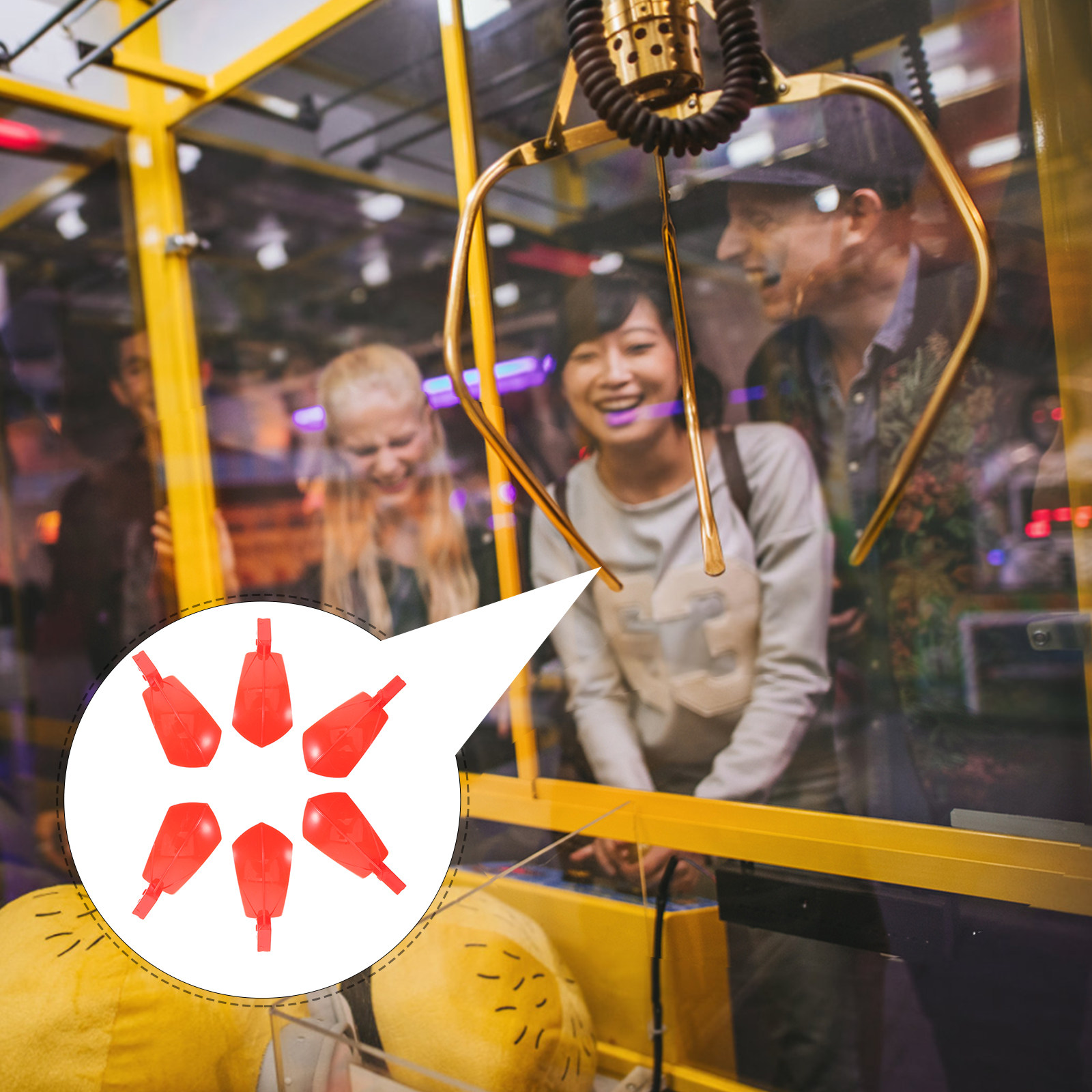 Arcade Vending Machine - 6 Stück Kunststoff-Greifklauen-Ersatz mit verbesserter Greifkraft