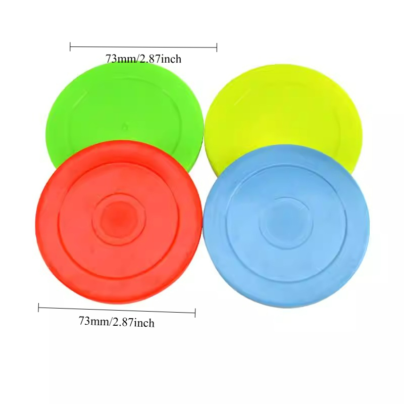 Air Hockey Table - 10 Stück 73mm Air-Hockey-Tisch-Pucks mit Gerader