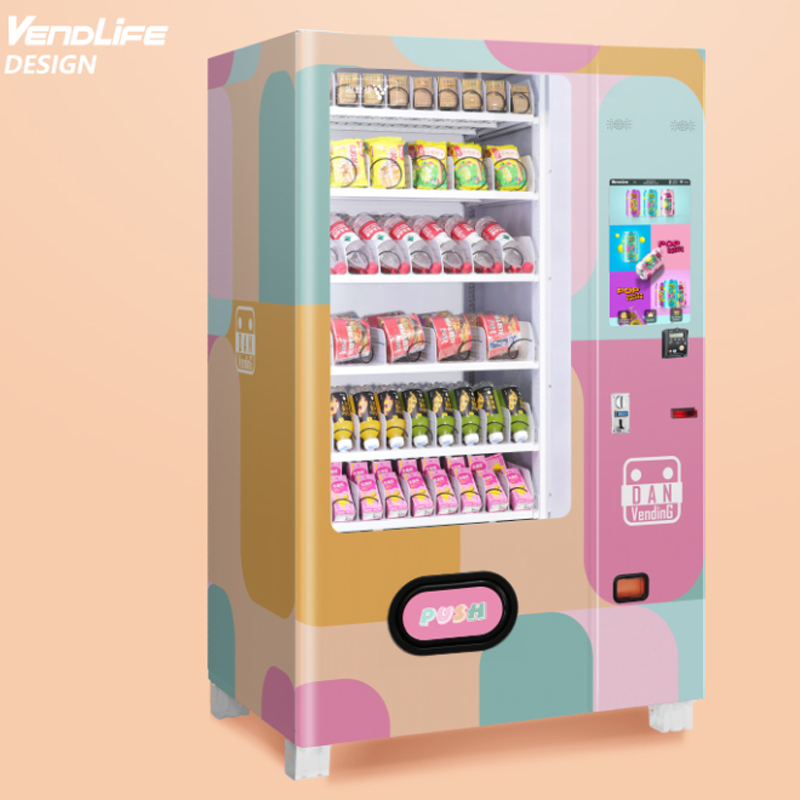 Popcorn Vending Machine - Direktverkauf ab Werk 24-Stunden-Selbstbedienungs-Kombi-Snack- und Getränkeautomat