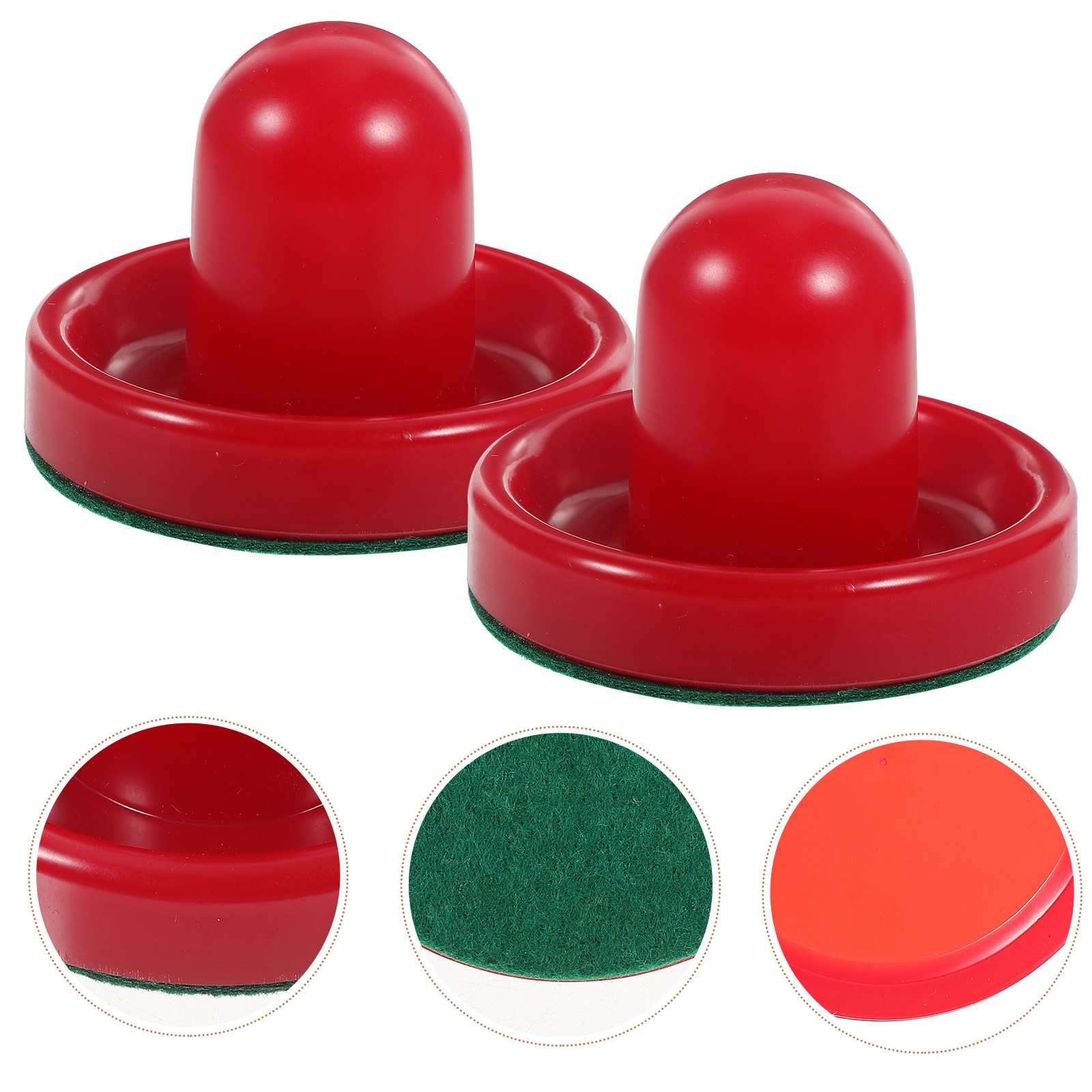 Air Hockey Table - 8-teiliges 76-mm-Air-Hockey-Pucks- und Pusher-Set, ergonomische Paddel