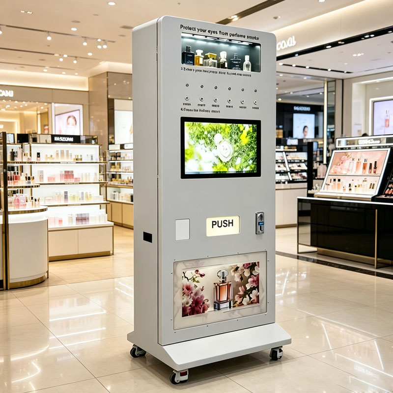 Popcorn Vending Machine - Parfüm-Sprühautomat Bargeldloser Duft-Verkaufsautomat für Proben und