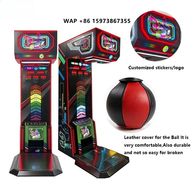 Arcade Games & Vending Co - Boxsimulator-Maschine Elektronischer Box-Champion Big Punch Kickbox-Spiel