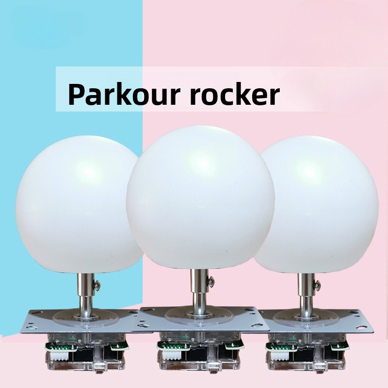 Joystick Arcade Parts - Arcade-Joystick für Parkour-Spielautomaten mit Farbiger LED-Beleuchtung