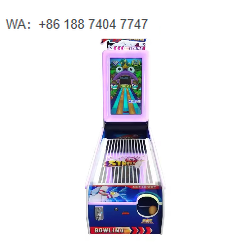 Ticket Redemption Machine - Kinder-Münzspielautomat Mini-Bowling Kinderspielautomat mit Ticketrückgabe Indoor-Bowlingspielautomat