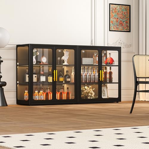 Vitrine mit Glastüren und RGB- – Glass Cabinet Display Bewertung und Preis