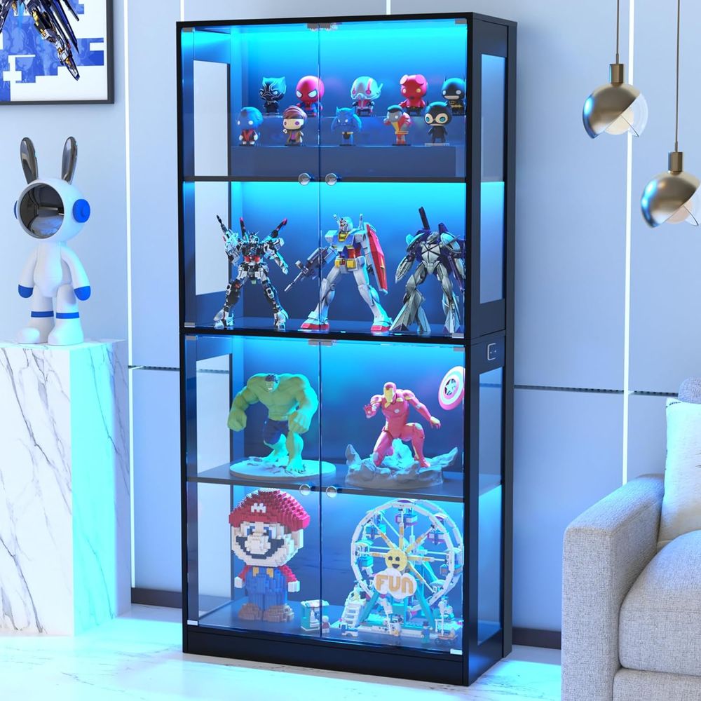 65-Zoll Glasvitrine, 4-stufige – Glass Cabinet Display Bewertung und Preis