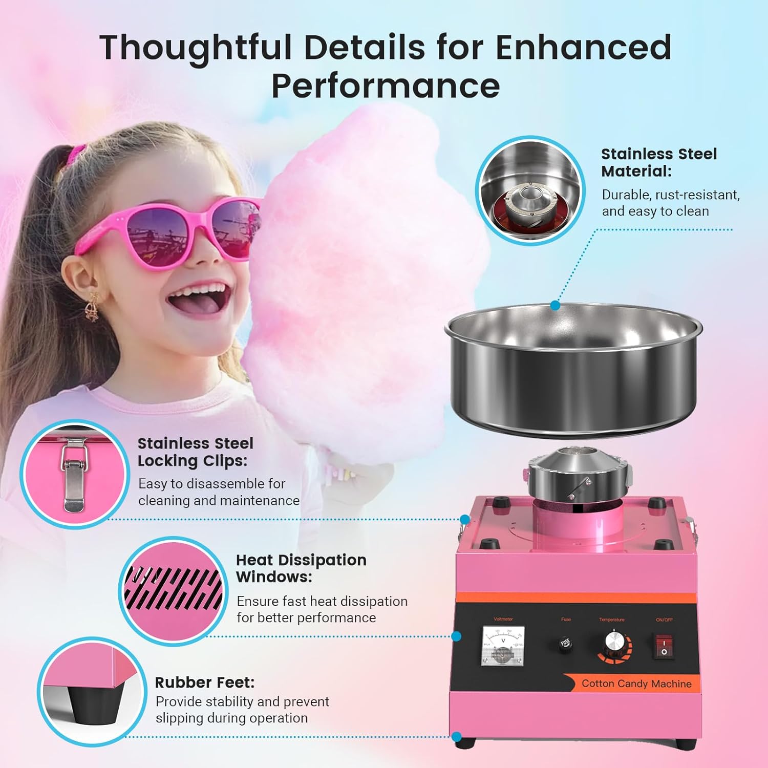 MHT2 Elektrische Zuckerwattema – Candy Floss Machine Bewertung und Preis