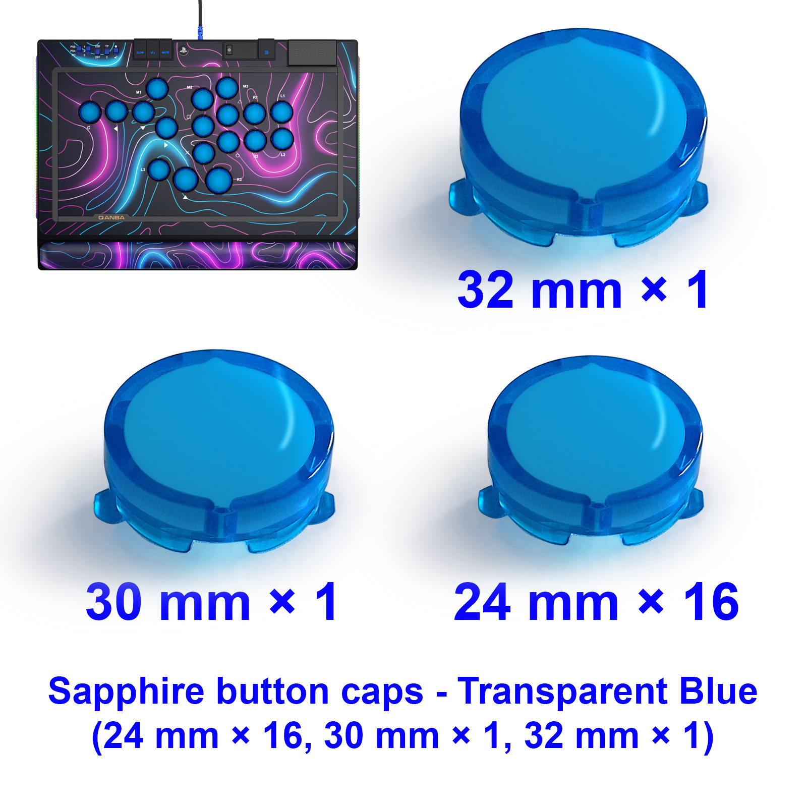 QANBA SAPPHIRE S1 Tastenkappen – Joystick Arcade Parts Bewertung und Preis