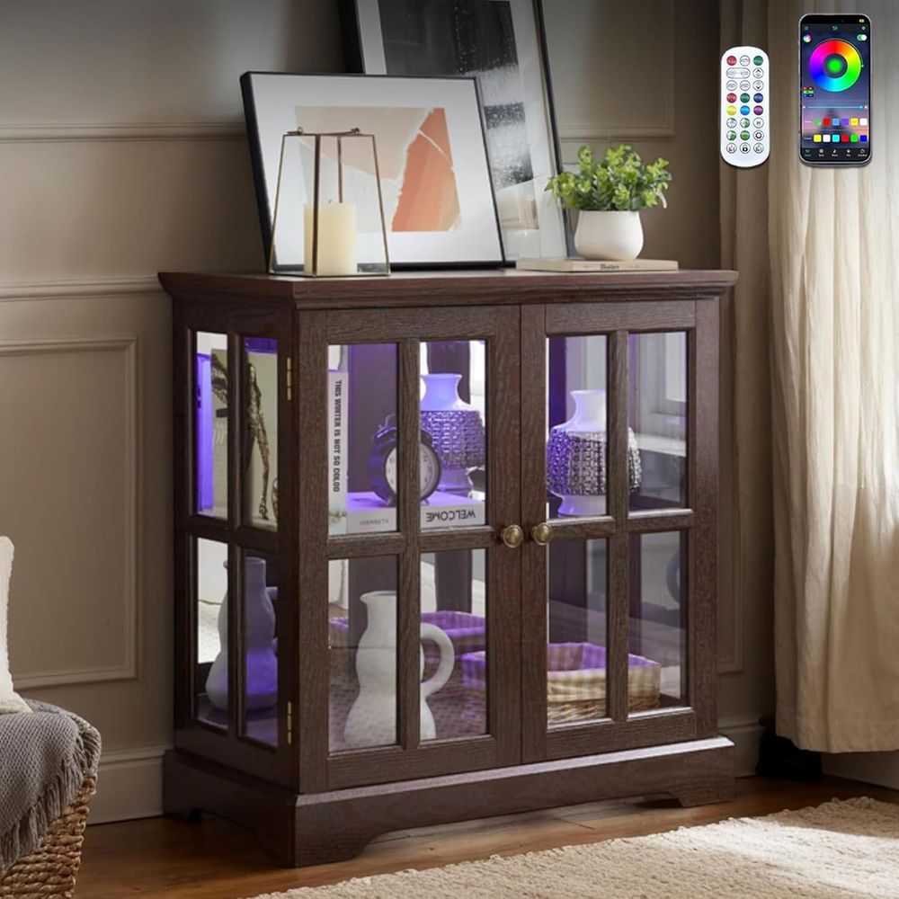 32-Zoll-Vitrine mit LED-Beleuc – Glass Cabinet Display Bewertung und Preis