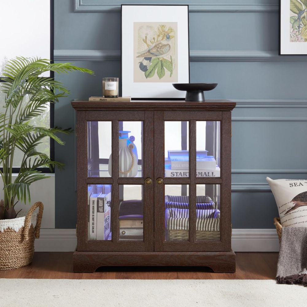 32-Zoll-Vitrine mit LED-Beleuc – Glass Cabinet Display Bewertung und Preis