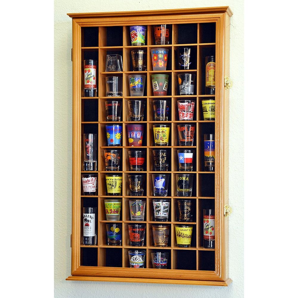 54er Schnapsgläser-Display-Cas – Glass Cabinet Display Bewertung und Preis