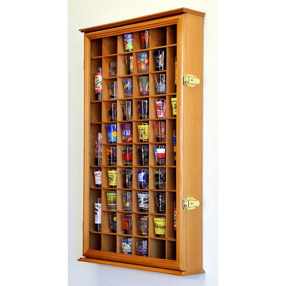 54er Schnapsgläser-Display-Cas – Glass Cabinet Display Bewertung und Preis